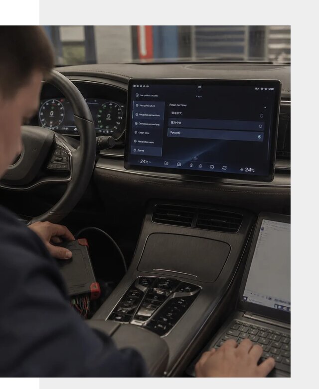 Русификация автомобиля BYD HAN для эксплуатации в Дубне